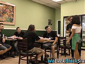 humped black waitress
